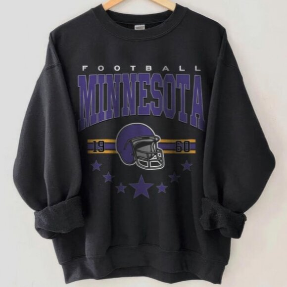 Gildan Tops - Minnesota Football shirt, Vintage 90s Minnesota crewneck sweatshirt unisex black